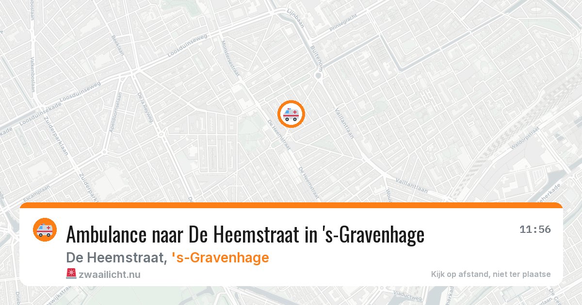 Ambulance naar De Heemstraat in 's-Gravenhage — 9 jun 2026