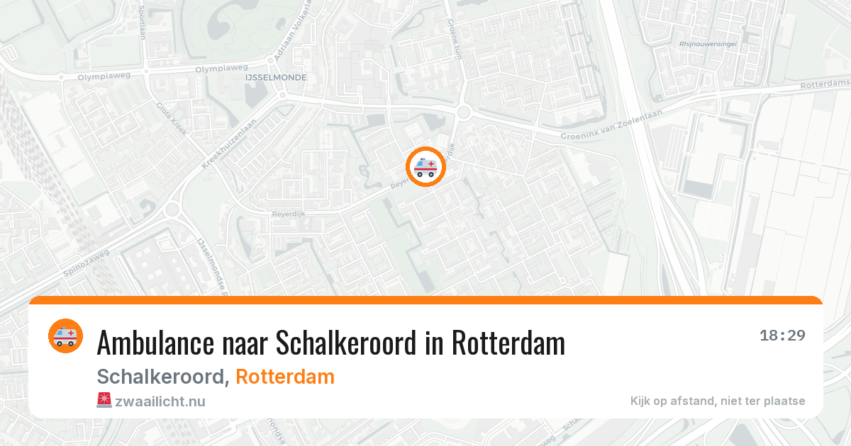 Ambulance naar Schalkeroord in Rotterdam — 14 jul 2026