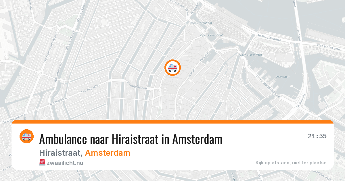 Ambulance naar Hiraistraat in Amsterdam — 25 mrt 2026
