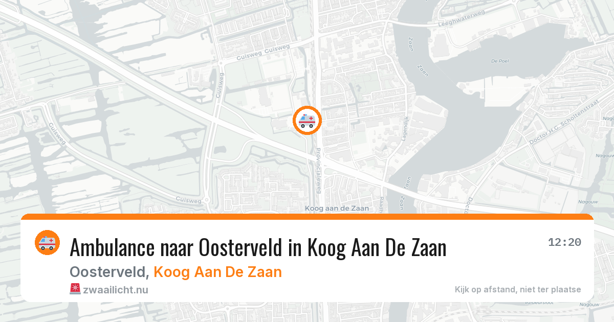 Ambulance naar Oosterveld in Koog Aan De Zaan — 6 jun 2026