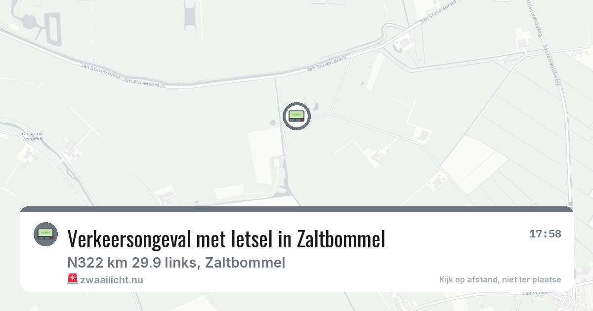 Verkeersongeval met letsel in Zaltbommel — 24 jul 2026