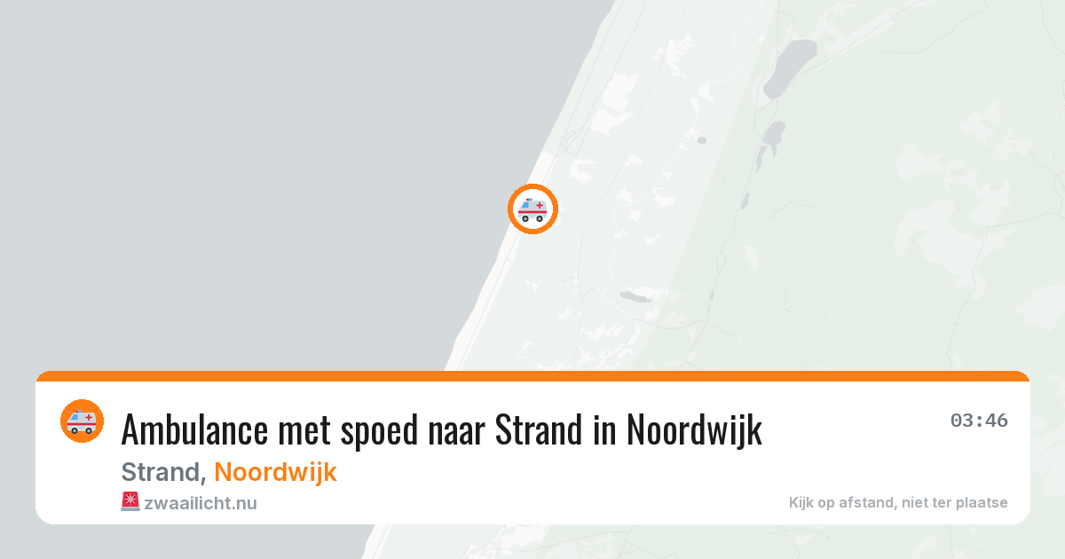 Ambulance met spoed naar Strand in Noordwijk — 12 jul 2026