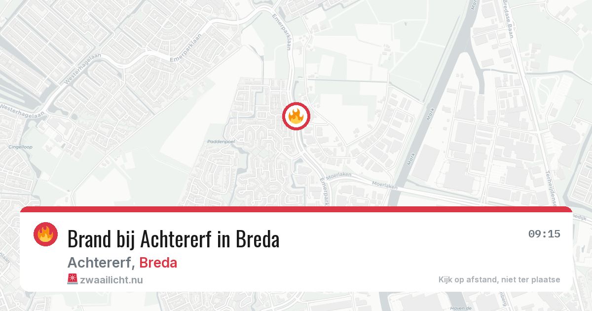 Brand bij Achtererf in Breda — 19 jul 2026
