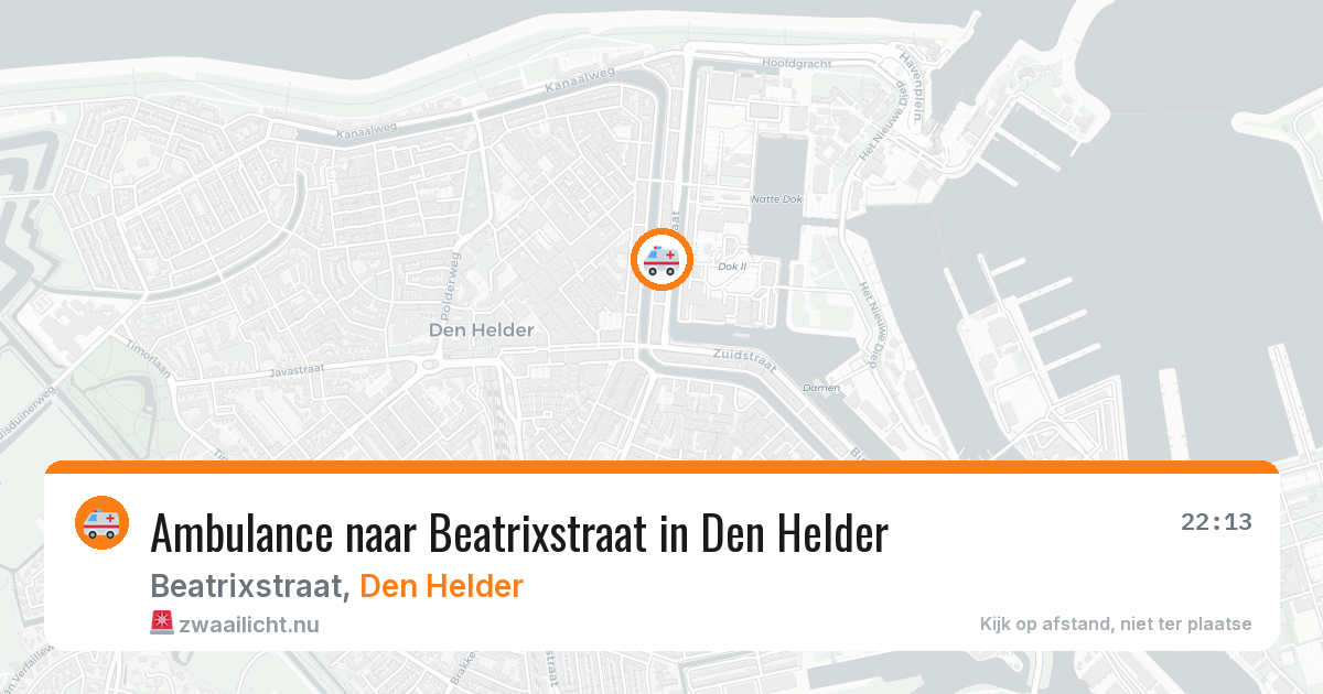 Ambulance naar Beatrixstraat in Den Helder — 23 mei 2026