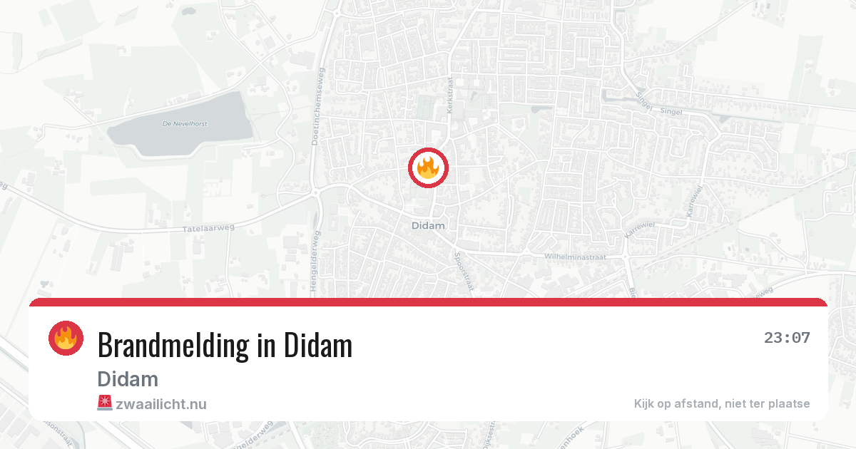 Brandmelding in Didam — 24 mrt 2026