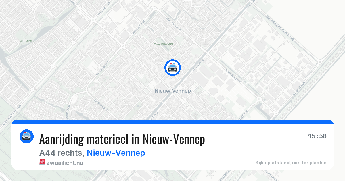 Aanrijding materieel in Nieuw-Vennep — 23 jul 2026