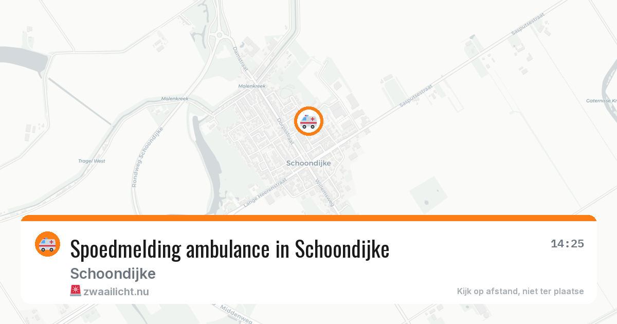 Spoedmelding ambulance in Schoondijke — 6 apr 2026
