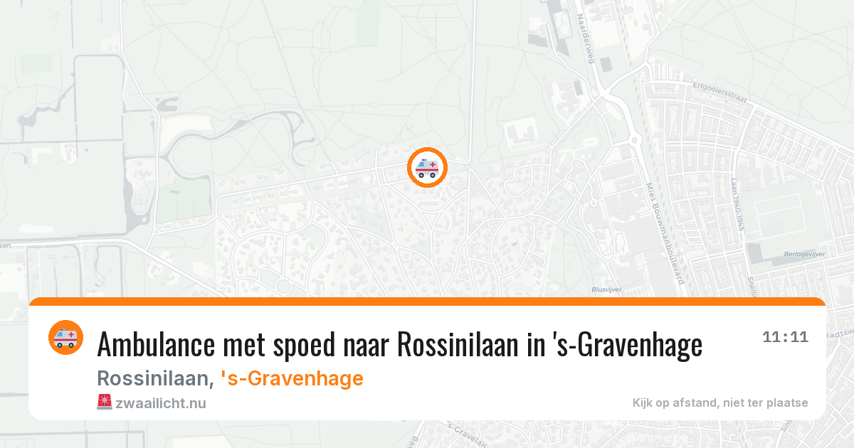 Ambulance met spoed naar Rossinilaan in 's-Gravenhage — 16 feb 2026
