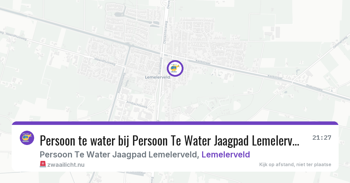 Persoon te water bij Persoon Te Water Jaagpad Lemelerveld in Lemelerveld — 11 jul 2026