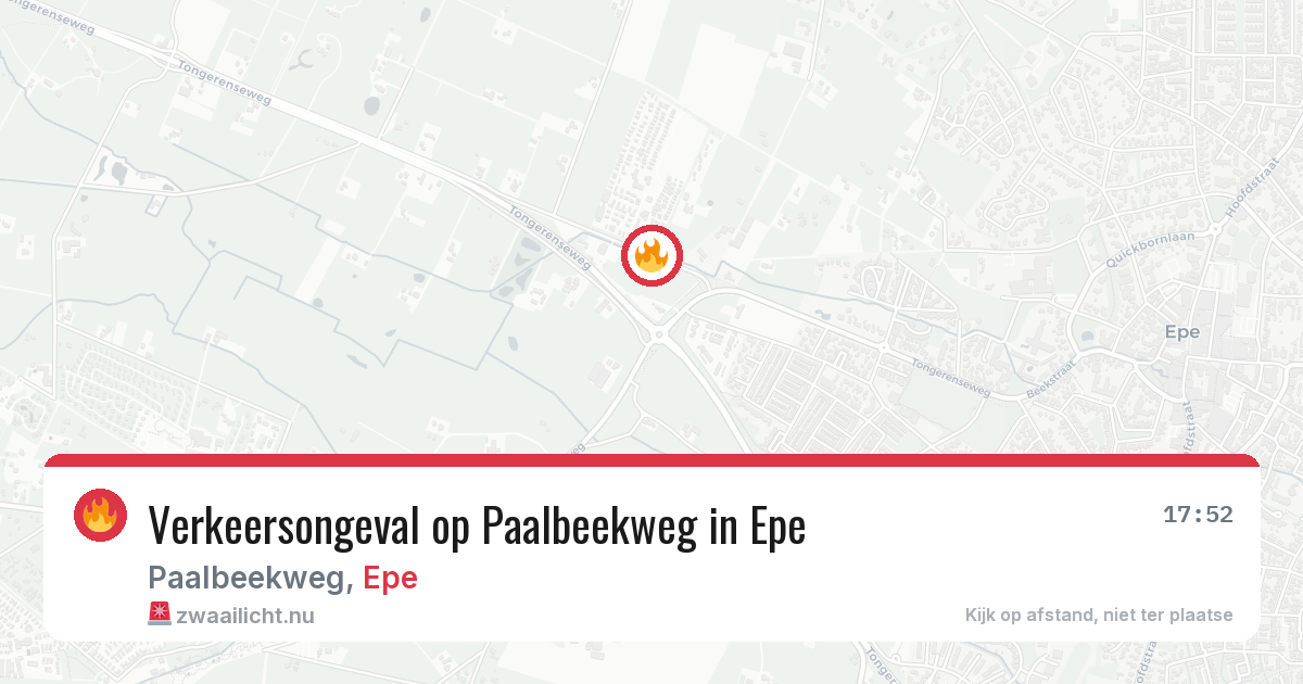 Verkeersongeval op Paalbeekweg in Epe — 6 apr 2026