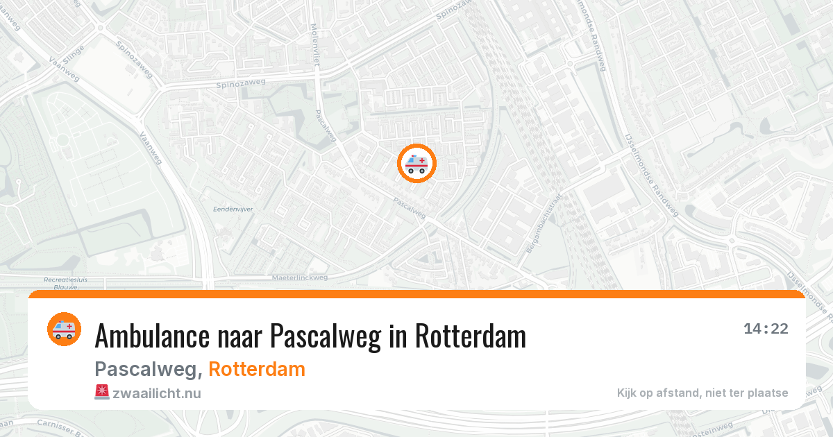 Ambulance naar Pascalweg in Rotterdam — 26 mrt 2026