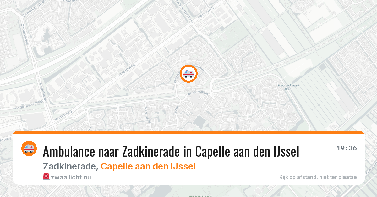 Ambulance naar Zadkinerade in Capelle aan den IJssel — 22 jul 2026