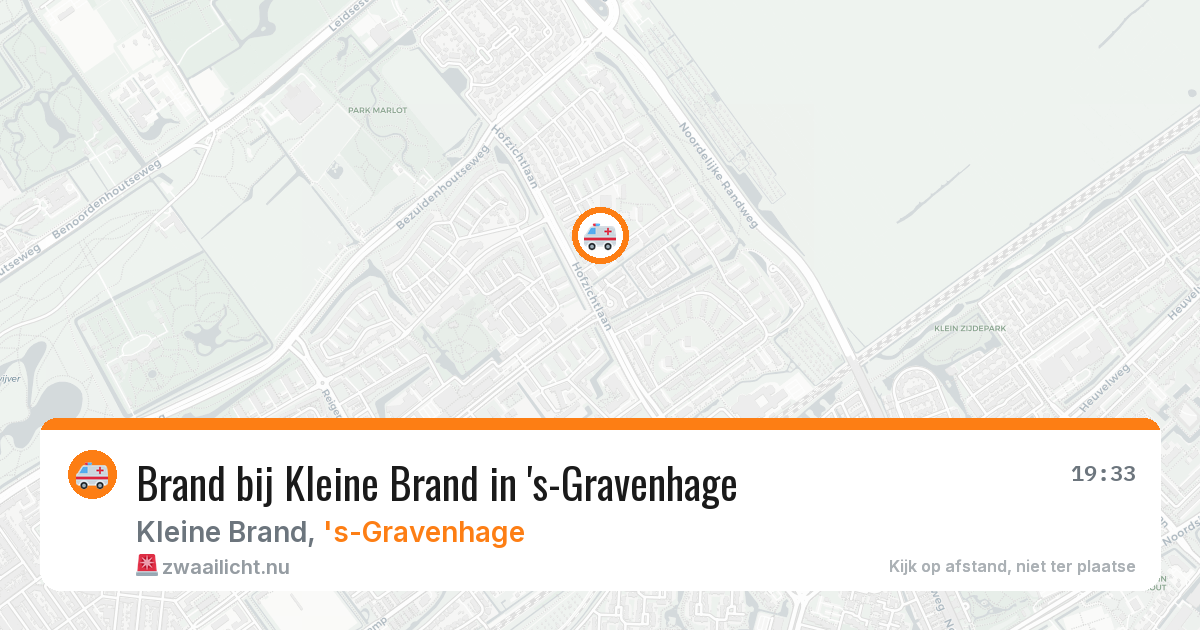 Brand bij Kleine Brand in 's-Gravenhage — 30 mei 2026