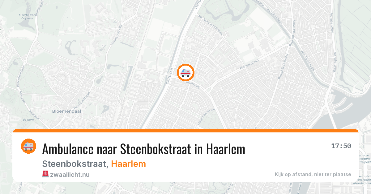 Ambulance naar Steenbokstraat in Haarlem — 8 jul 2026