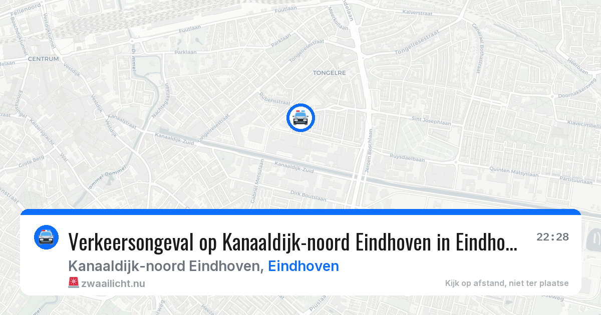 Verkeersongeval op Kanaaldijk-noord Eindhoven in Eindhoven — 8 jul 2026