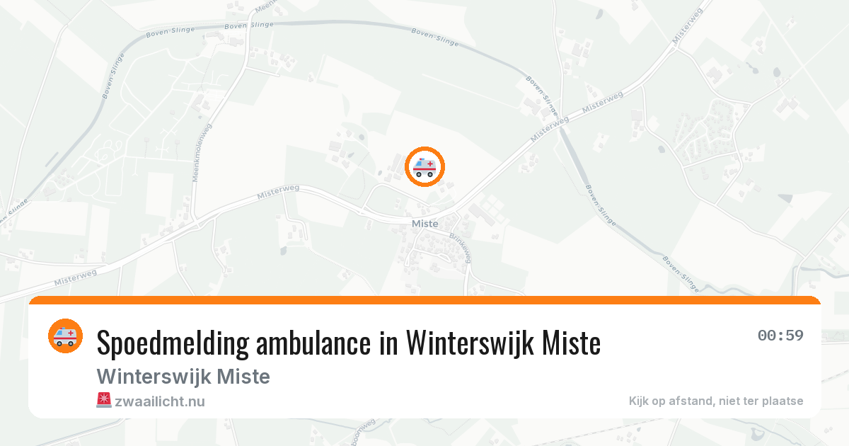 Spoedmelding ambulance in Winterswijk Miste — 15 apr 2026