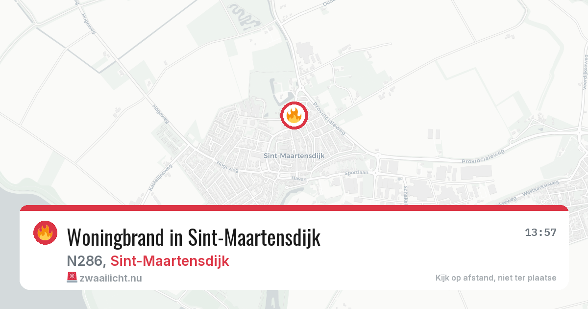Woningbrand in Sint-Maartensdijk — 27 mrt 2026