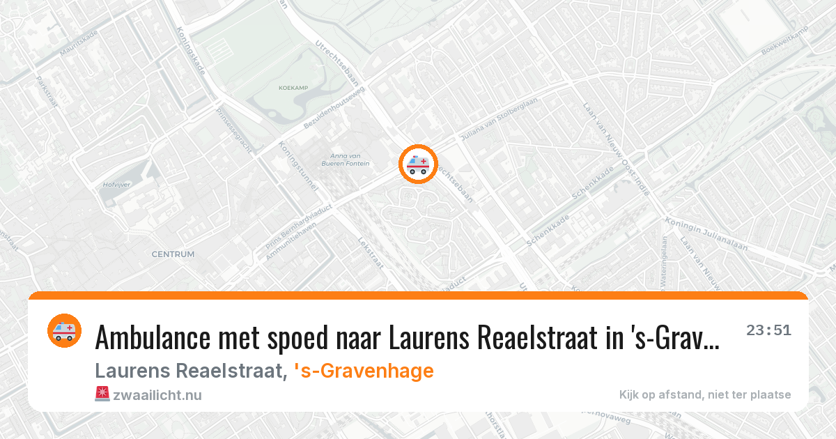 Ambulance met spoed naar Laurens Reaelstraat in 's-Gravenhage — 5 mei 2026