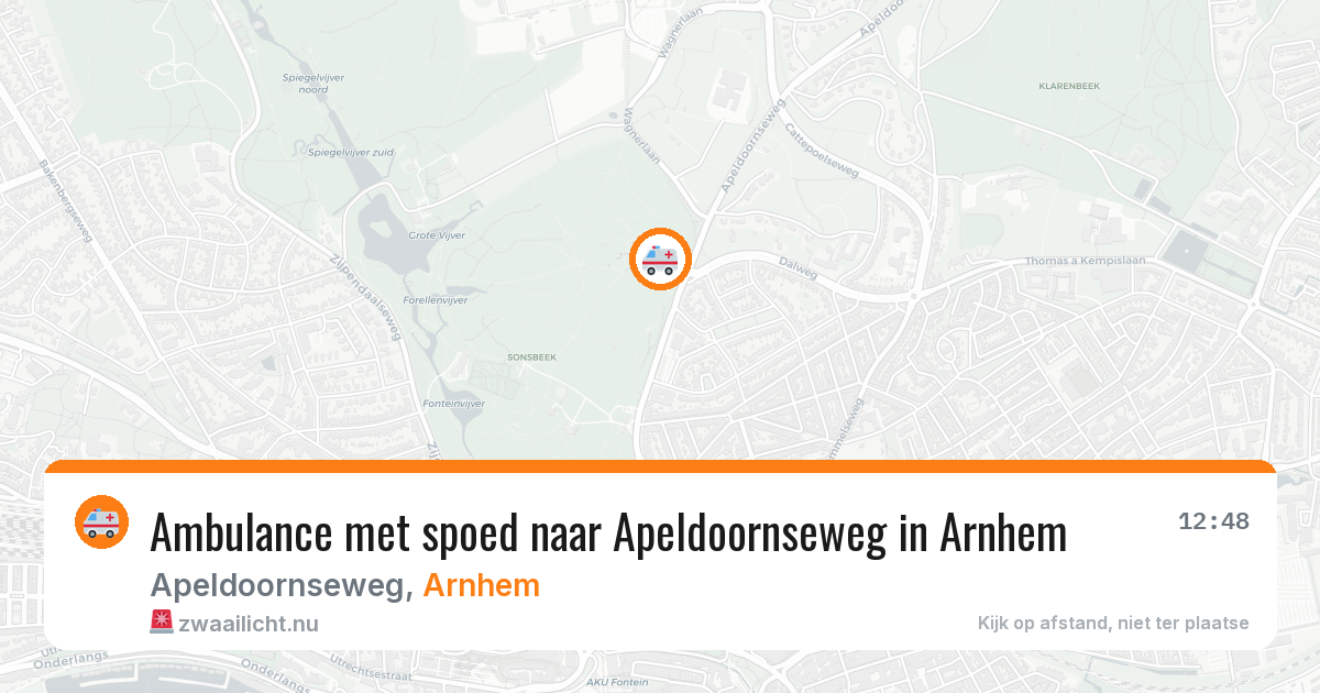 Ambulance met spoed naar Apeldoornseweg in Arnhem — 18 mrt 2026
