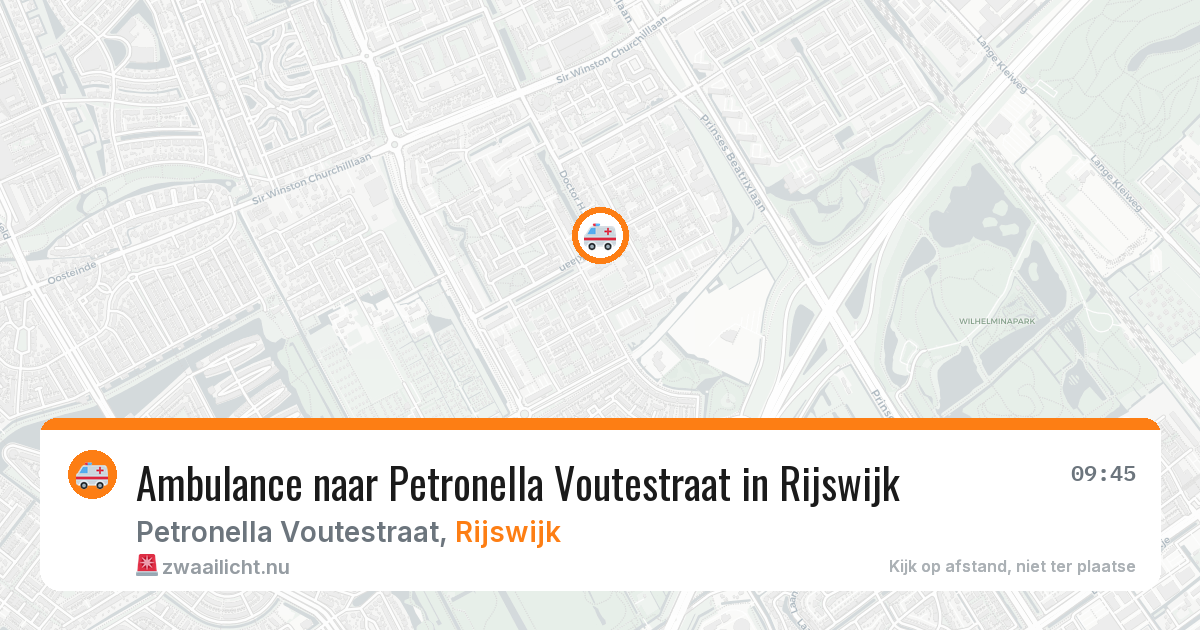 Ambulance naar Petronella Voutestraat in Rijswijk — 18 mei 2026