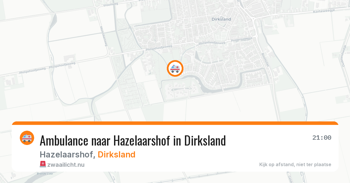 Ambulance naar Hazelaarshof in Dirksland — 11 jul 2026
