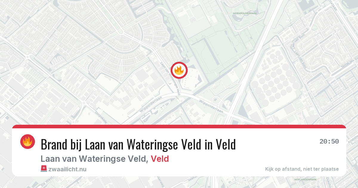 Brand bij Laan van Wateringse Veld in Veld — 14 jul 2026