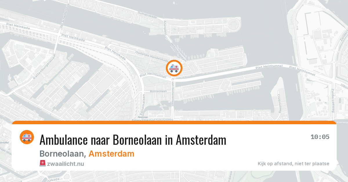 Ambulance naar Borneolaan in Amsterdam — 15 apr 2026