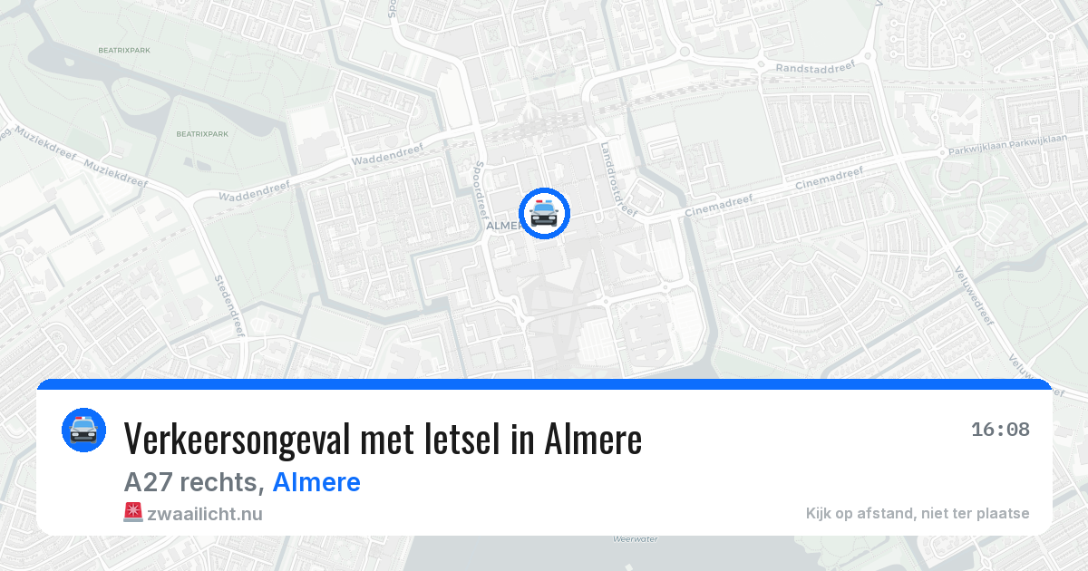 Verkeersongeval met letsel in Almere — 2 jun 2026