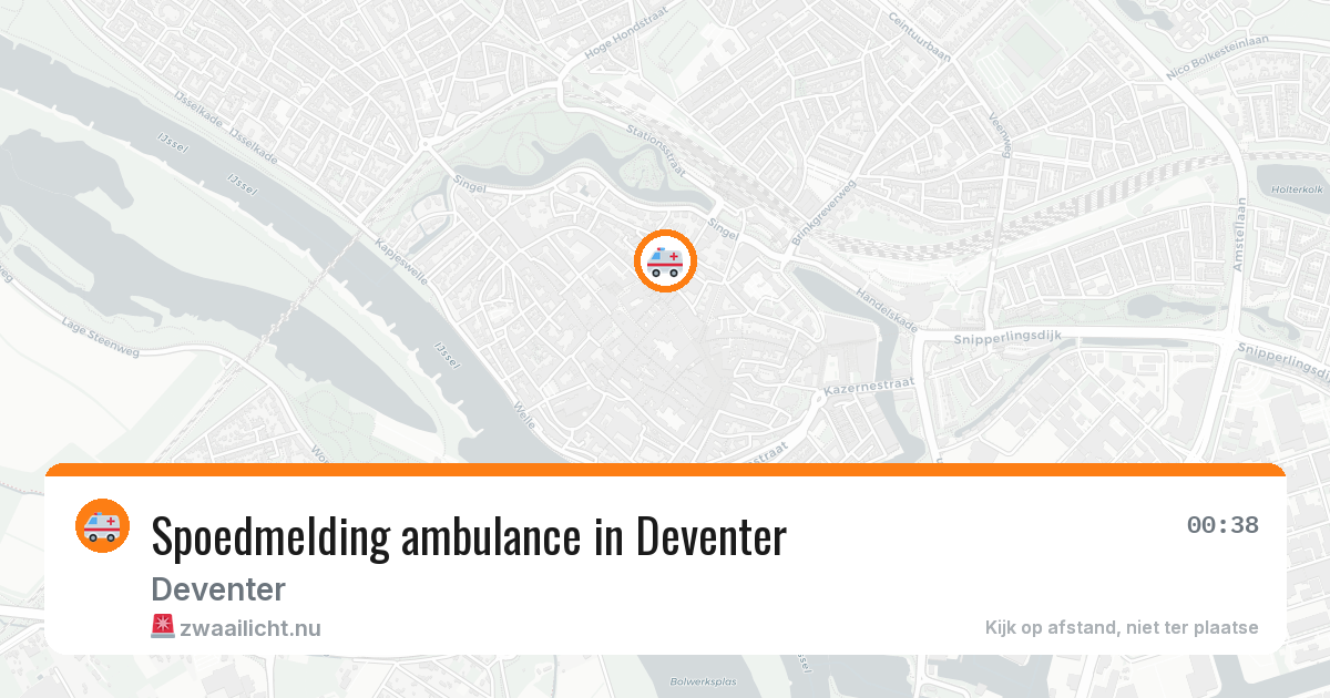 Spoedmelding ambulance in Deventer — 10 apr 2026
