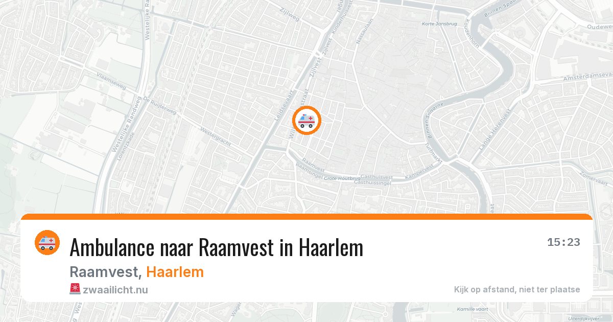 Ambulance naar Raamvest in Haarlem — 24 jul 2026