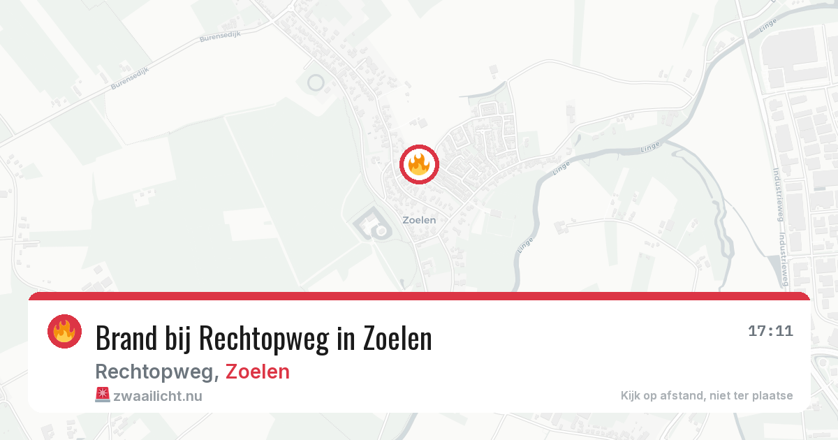 Brand bij Rechtopweg in Zoelen — 23 jul 2026