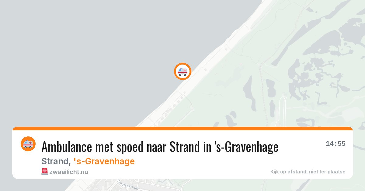 Ambulance met spoed naar Strand in 's-Gravenhage — 14 jul 2026