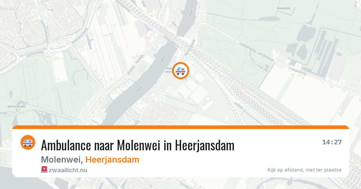 Ambulance naar Molenwei in Heerjansdam — 6 jun 2026