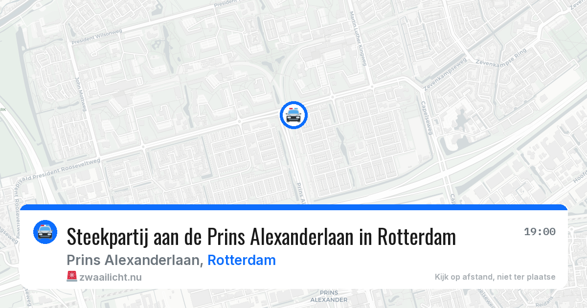 Steekpartij aan de Prins Alexanderlaan in Rotterdam — 18 mrt 2026