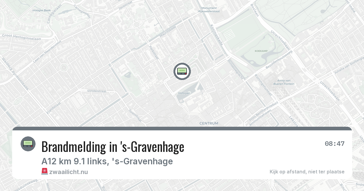 Brandmelding in 's-Gravenhage — 31 jan 2026