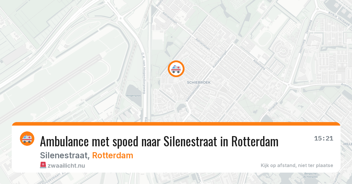 Ambulance met spoed naar Silenestraat in Rotterdam — 12 jul 2026