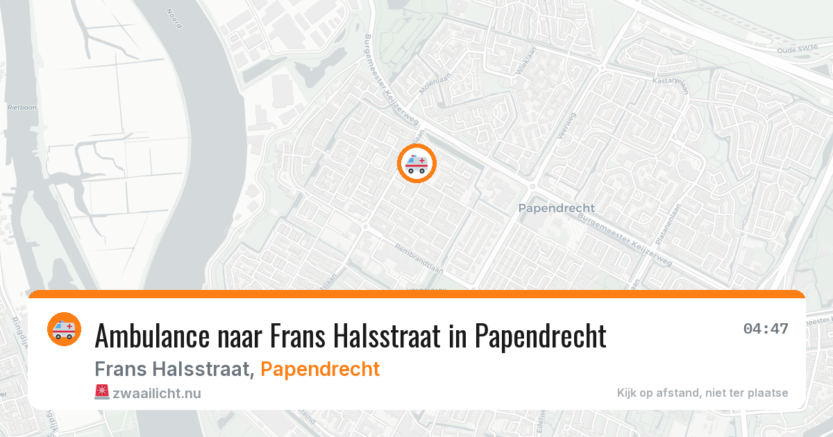 Ambulance naar Frans Halsstraat in Papendrecht — 11 jul 2026