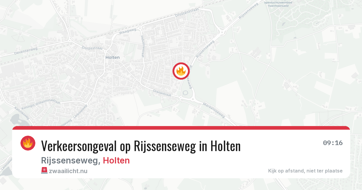 Verkeersongeval op Rijssenseweg in Holten — 3 mrt 2026