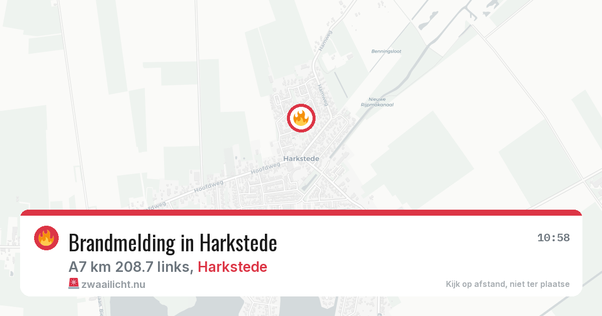 Brandmelding in Harkstede — 11 jun 2026