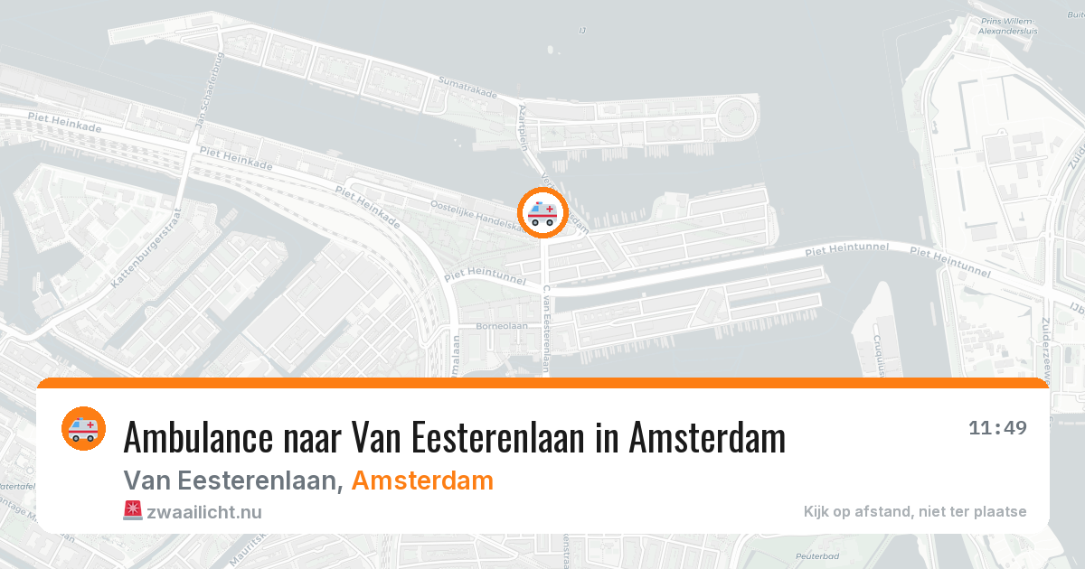 Ambulance naar Van Eesterenlaan in Amsterdam — 17 jul 2026