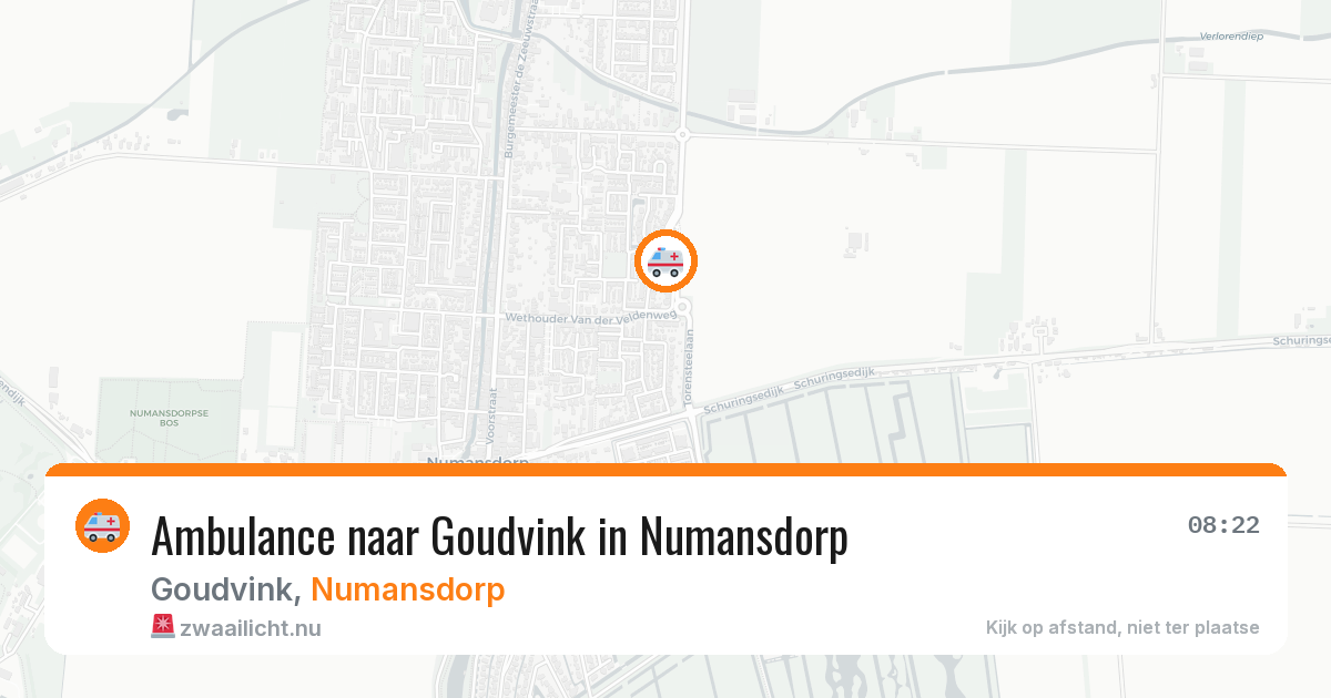 Ambulance naar Goudvink in Numansdorp — 15 jul 2026