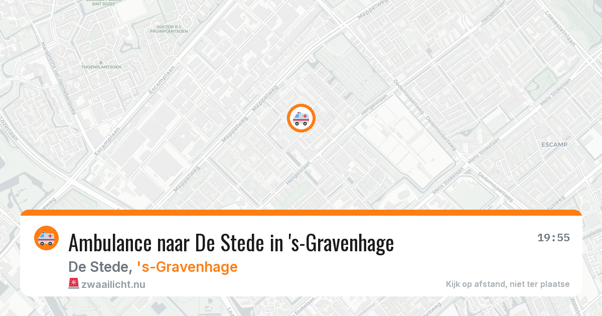 Ambulance naar De Stede in 's-Gravenhage — 17 jul 2026
