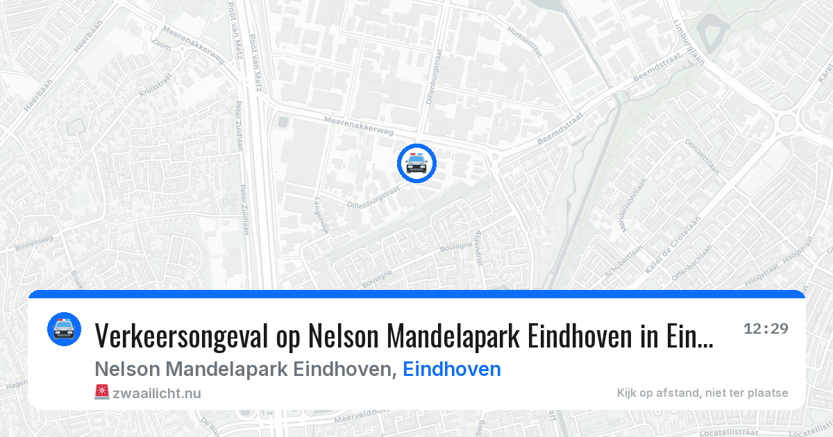 Verkeersongeval op Nelson Mandelapark Eindhoven in Eindhoven — 9 apr 2026