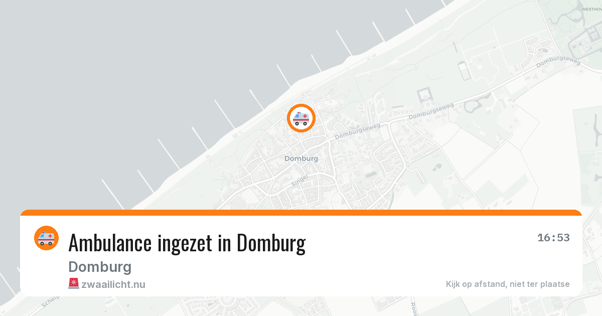Ambulance ingezet in Domburg — 17 jul 2026