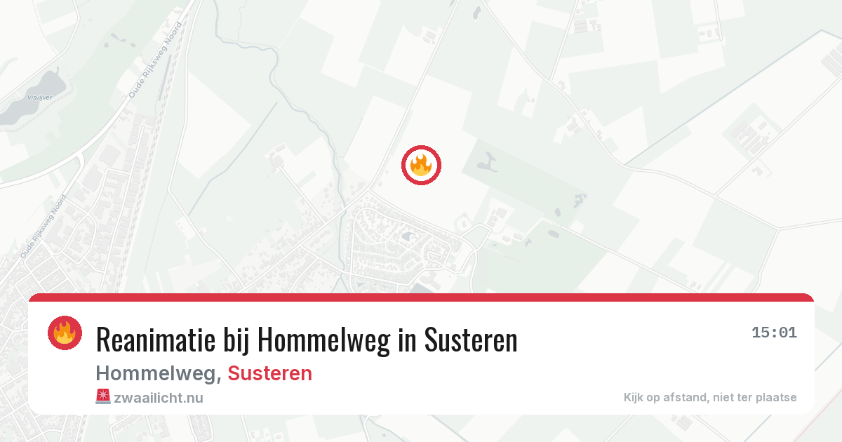 Reanimatie bij Hommelweg in Susteren — 15 apr 2026