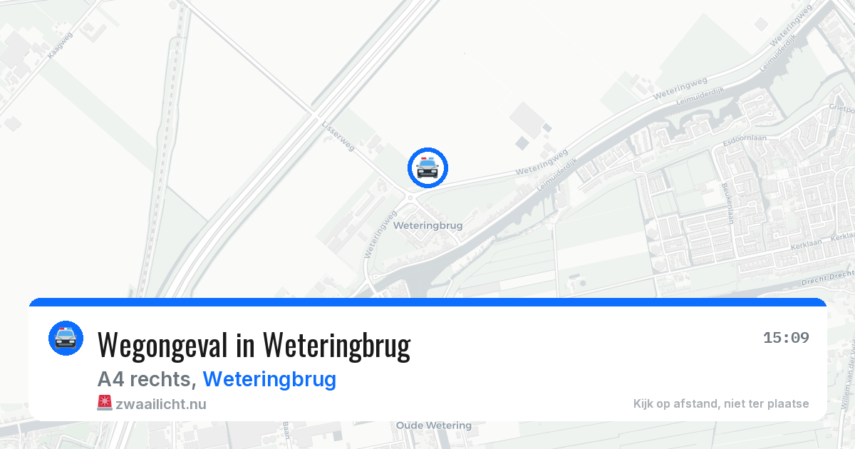 Wegongeval in Weteringbrug — 12 jul 2026