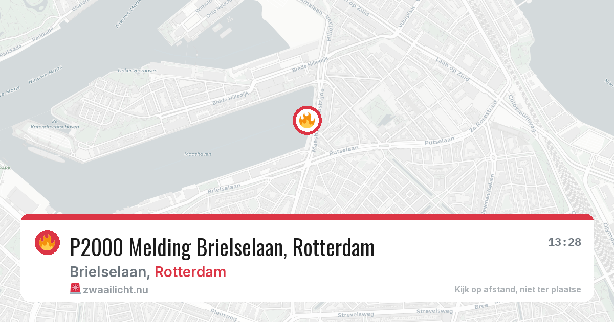 P2000 Melding Brielselaan, Rotterdam — 22 mei 2026