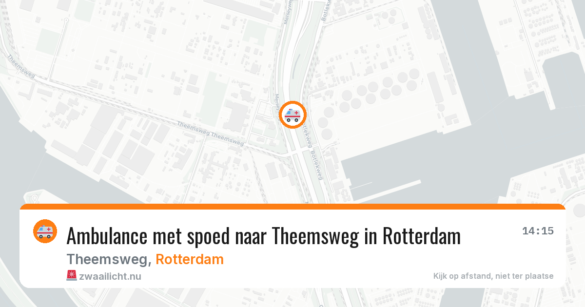 Ambulance met spoed naar Theemsweg in Rotterdam — 5 mei 2026