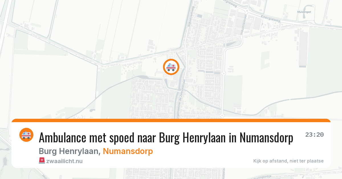 Ambulance met spoed naar Burg Henrylaan in Numansdorp — 17 jan 2026