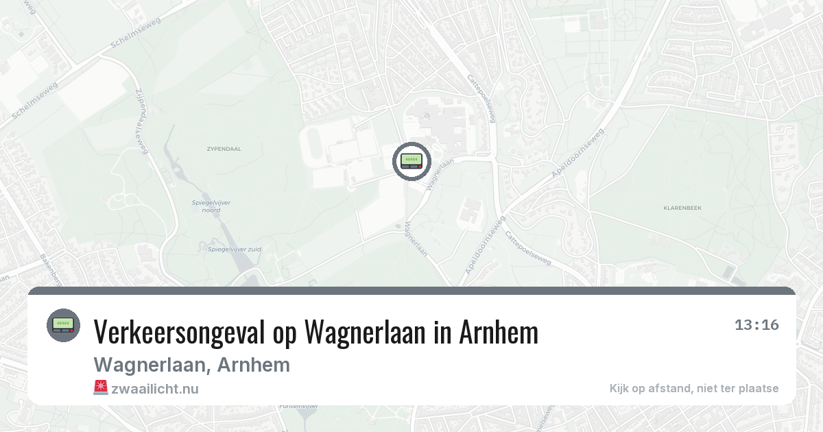 Verkeersongeval op Wagnerlaan in Arnhem — 23 jul 2026